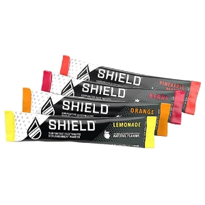 Shield All Natural Electrolyte Hydration Powder Singles, Yields 16.9 oz