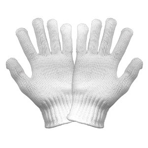 Heavyweight Nylon Knit Gloves, N960, White