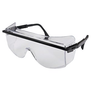 Astro Over-The-Glass Safety Spectacles, Clear Lens, Anti-Fog, Black Frame
