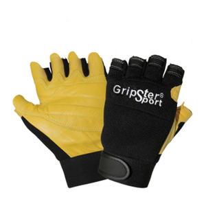 Gripster Premium Goatskin Mechanics Gloves, SG2000, Black/Yellow