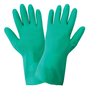 Unlined Nitrile Chemical Resistant Gloves, 511AMB, Green