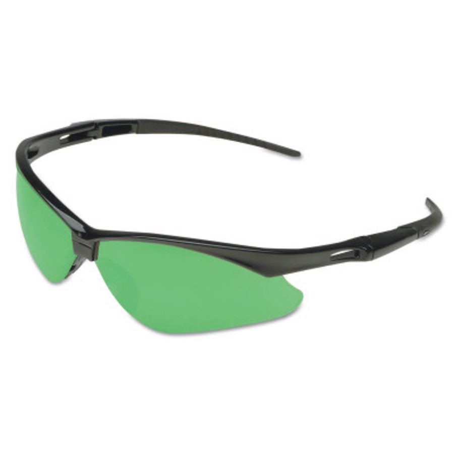 V30 Nemesis Safety Glasses, 25671, IRUV 5.0 Lens, Uncoated, Black