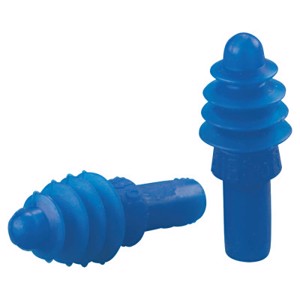 AirSoft Reusable Earplugs, DPAS-1, Blue, Uncorded, 27 dB