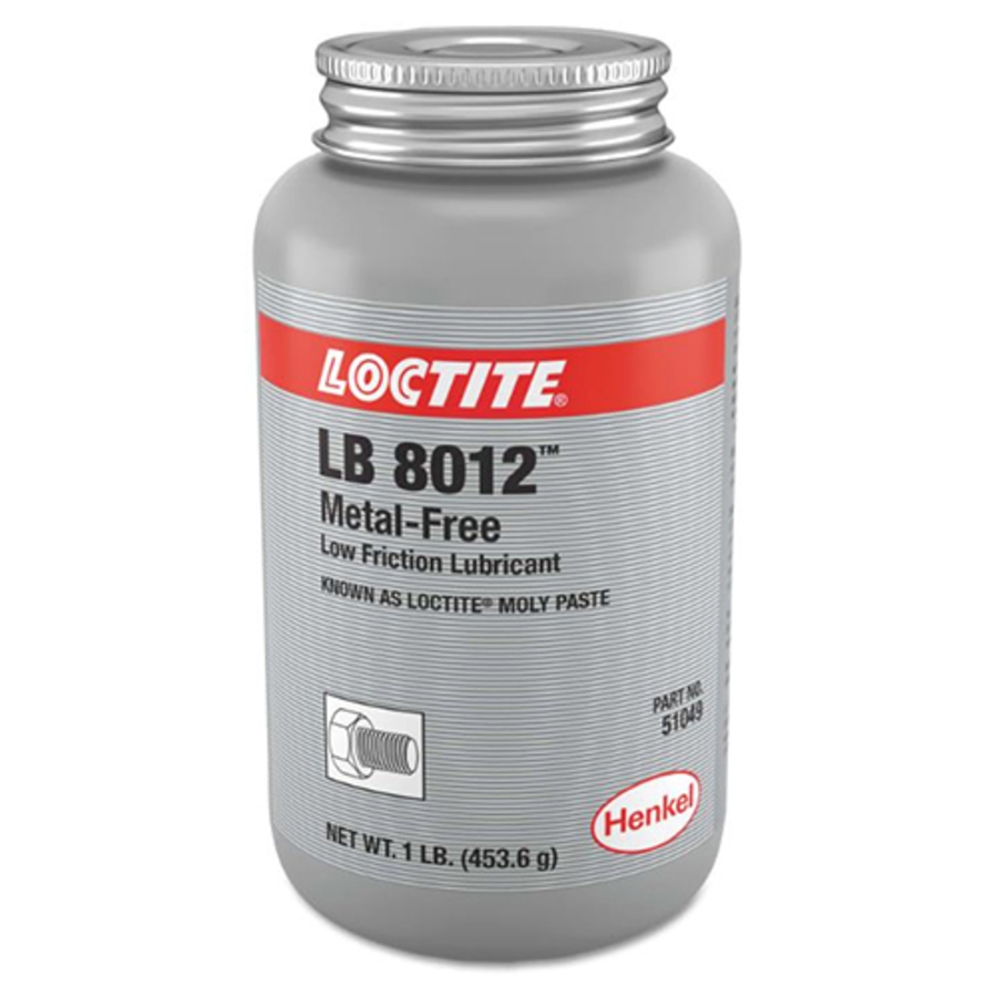 LB 8012 Metal-Free Friction Lubricant, 226696, 1 lb Brush Top Can
