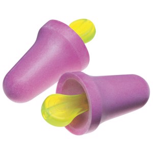 No-Touch Reusable Earplugs, P2000, Purple, Uncorded, 29 dB